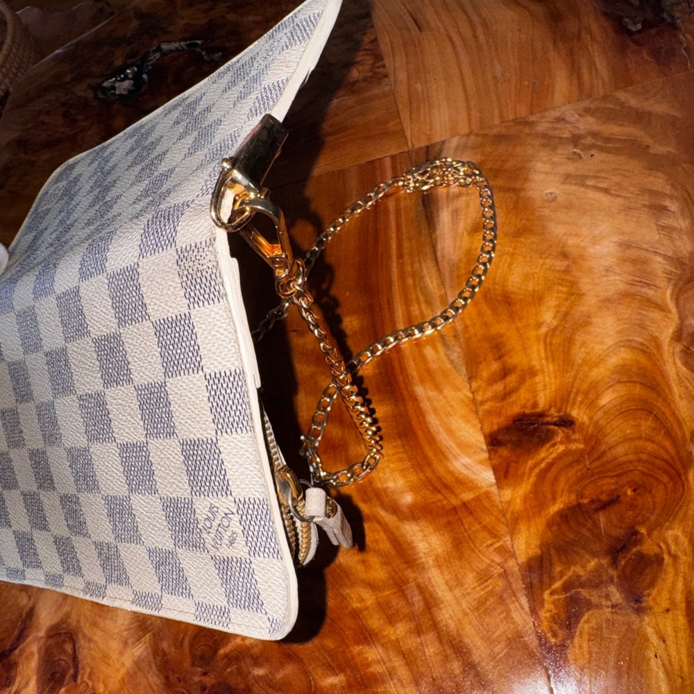 Louis Vuitton, beautiful Damier Azur Insolite Wallet converted vintage - Picture 13 of 15